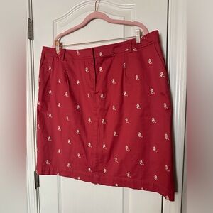 Talbots Woman Petites Brick Red Pencil Skirt Sz 18W